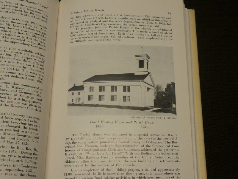 1959 ONE HUNDRED YEARS HISTORY OF MORRIS, CONNECTICUT BOOK - KD 6154