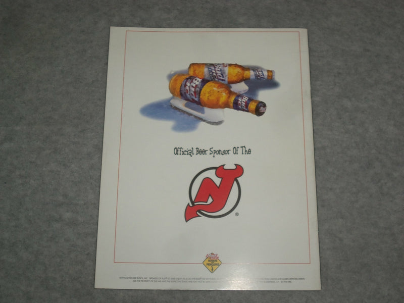 1996 NOVEMBER 14 CENTER ICE MAGAZINE - NJ DEVILS VS. VANCOUVER CANUCKS - ST 6862