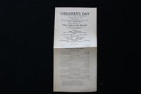 1910 JULY 17 CHILDREN'S DAY AT OCEAN GROVE AUDITORIUM PROGRAM - K 1998