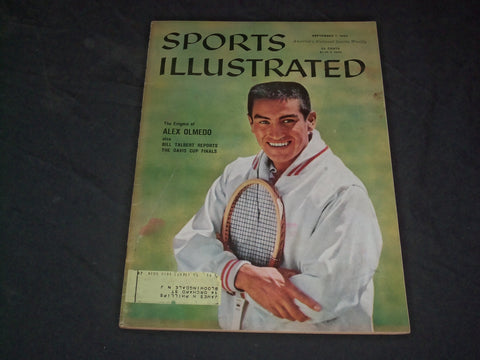 1959 SEPTEMBER 7 SPORTS ILLUSTRATED MAGAZINE - ALEX OLMEDO - SP 8940