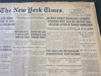1922 MAY 3 NEW YORK TIMES - 360 MORE SUBWAY TRAINS DAILY ORDERED - NT 5798