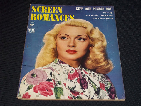 1945 MAY SCREEN ROMANCES MAGAZINE - LANA TURNER COVER - E 16536