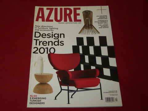 2009 OCTOBER AZURE MAGAZINE - DESIGN TRENDS - ARCHITECTURE - KUWABARA - RC 706