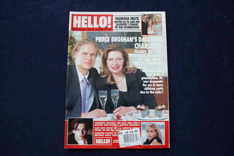 1998 MARCH 28 HELLO! MAGAZINE - CHARLOTTE BROSNAN COVER - E 23606