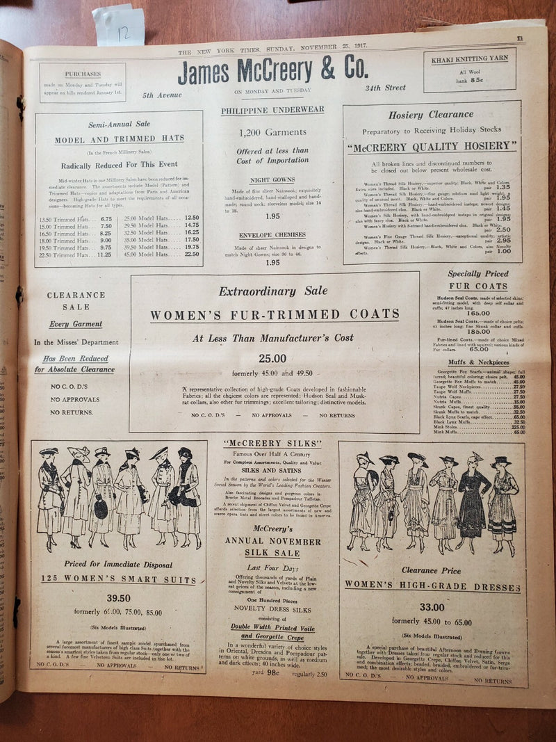 1917 NOVEMBER 25 NEW YORK TIMES - TROTZKY BARES RUSSIA'S COMPACTS - NT 8077