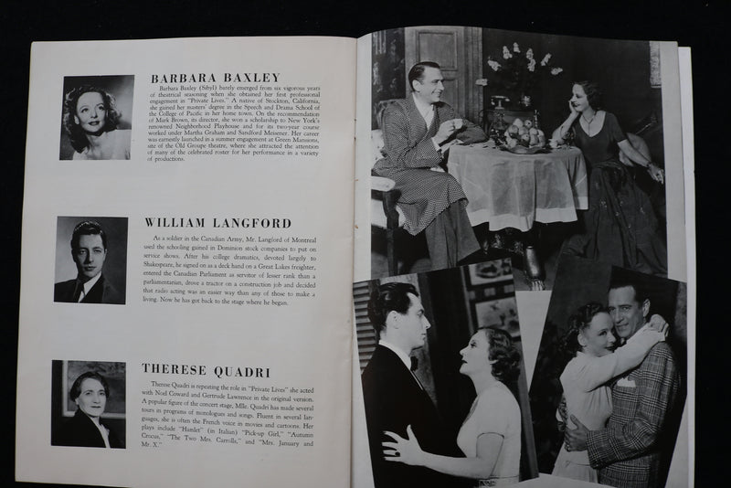 1940'S PRIVATE LIVES PROGRAM - TALLULAH BANKHEAD - DONALD COOK - K 2291