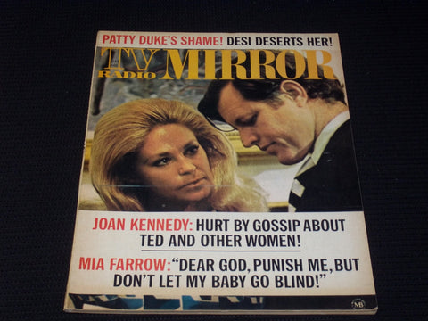 1971 SEPTEMBER TV RADIO MIRROR MAGAZINE - JOAN & TED KENNEDY COVER - E 3908