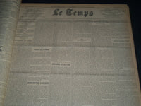 1932 JULY-SEPTEMBER LE TEMPS FRENCH NEWSPAPER BOUND VOLUME - VB 14