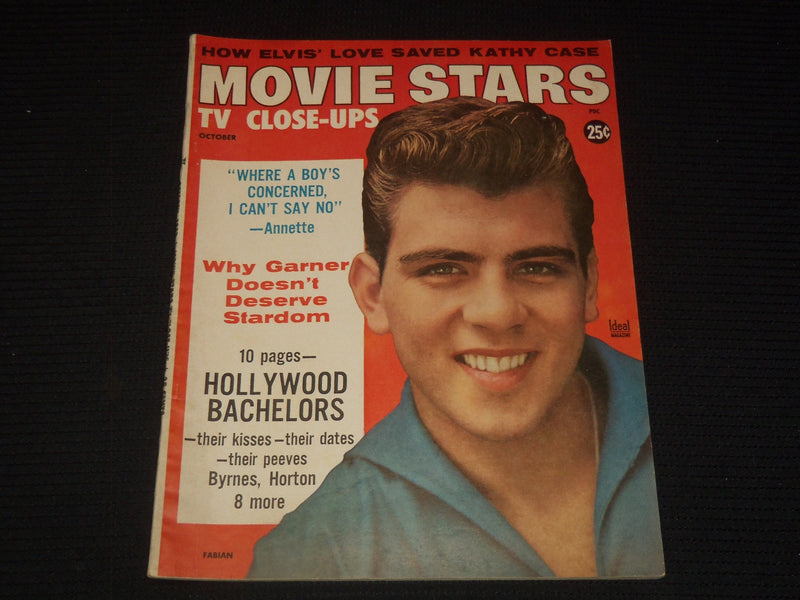 1959 OCTOBER MOVIE STARS TV CLOSE-UPS MAGAZINE - FABIAN COVER - E 14309