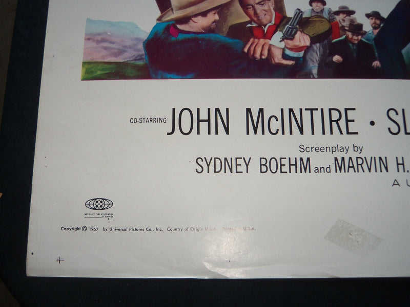 1967 ROUGH NIGHT IN JERICHO MOVIE POSTER - DEAN MARTIN - GEORGE PEPPARD - P 520