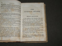 1836 COBB'S JUVENILE READER NO. 3 BOOK BY LYMAN COBB - CHAMBERSBURGH - KD 4841