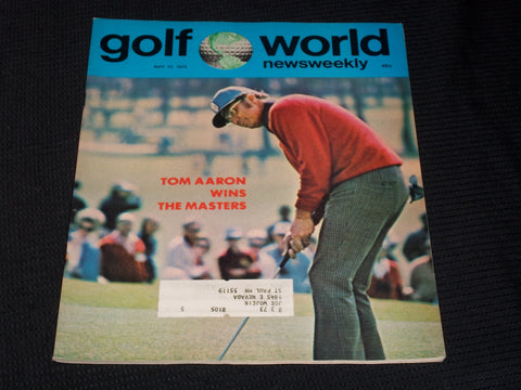 1973 APRIL 13 GOLF WORLD NEWSWEEKLY MAGAZINE - TOM AARON - E 6118