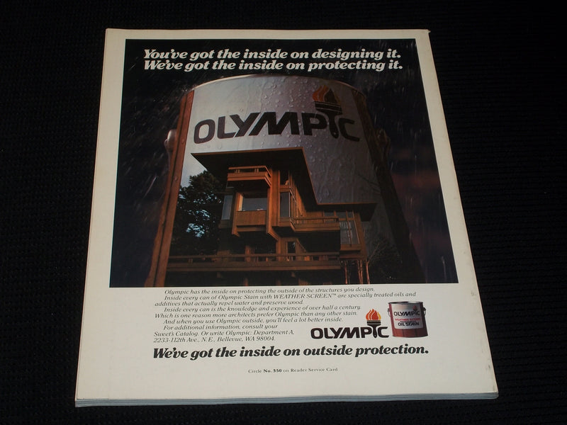 1983 JULY PROGRESSIVE ARCHITECTURE MAGAZINE - FOLGER LIBRARY COVER - E 4095