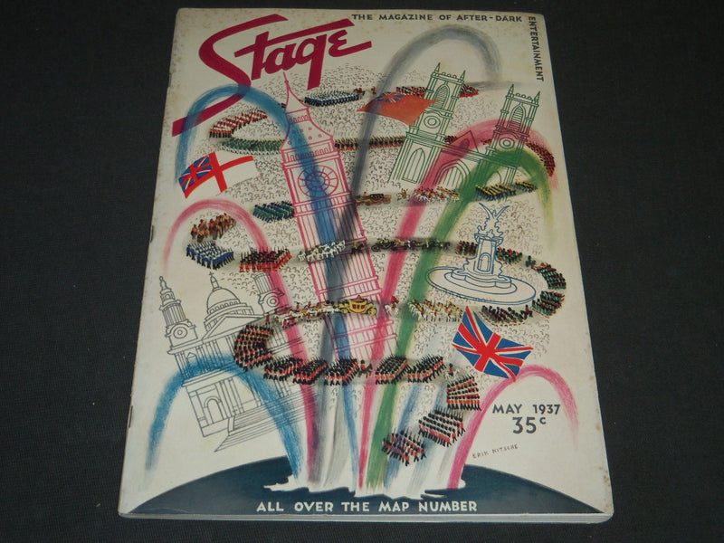 1937 MAY THE STAGE MAGAZINE - ALL OVER THE MAP NUMBER- NICE PHOTOS & ADS - ST 84