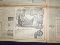 1944 JUNE 30 NEW YORK TIMES -GERMANS LASH OUT AT PINCERS GRIPPING CAEN - NP 6581