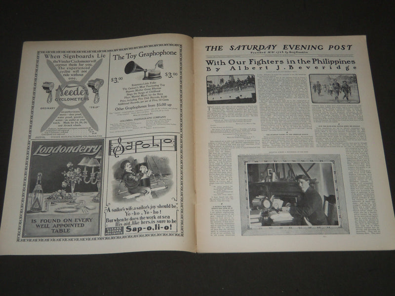 1900 MARCH 31 THE SATURDAY EVENING POST MAGAZINE - ILLUSTRATED COVER - SP 577