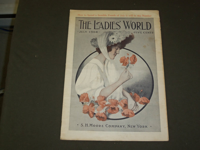 1908 JULY THE LADIES' WORLD MAGAZINE - GREAT PHOTOS AND ADS - B 4010