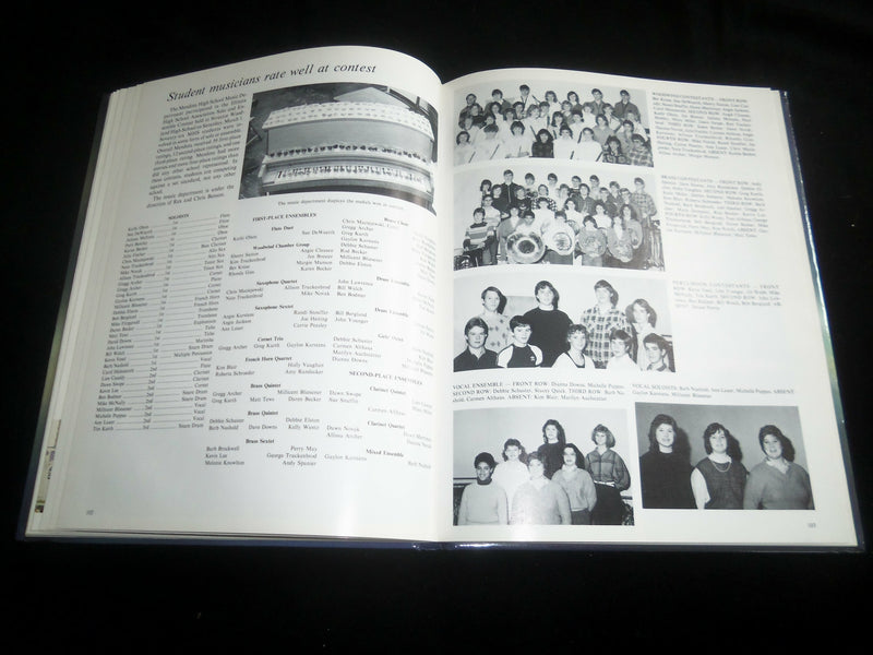 1986 ATODNEM MENDOTA HIGH SCHOOL YEARBOOK - MENDOTA, ILLINOIS - YB 2533