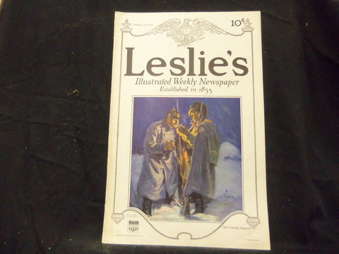 1915 FEBRUARY 25 LESLIE'S WEEKLY MAGAZINE - THE FRIENDLY OUTPOSTS - ST 1312