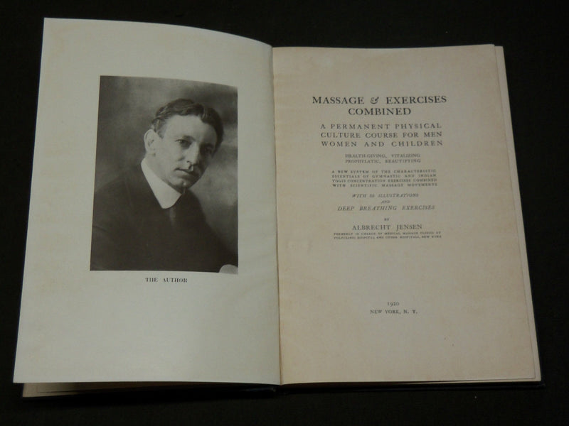 1920 MASSAGE AND EXERCISES COMBINED BOOK BY ALBRECHT JENSEN - KD 6129