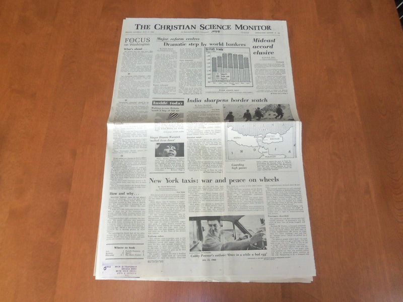 1968 JULY 13 THE CHRISTIAN SCIENCE MONITOR - MIDEAST ACORD EXCLUSIVE - NP 4654