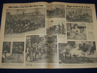 1945 APR 8 NEW YORK SUNDAY MIRROR - PLANES DESTROY 25 PERCENT JAP NAVY - NP 1804