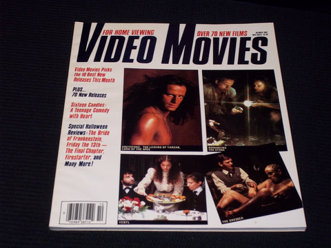 1984 OCTOBER VIDEO MOVIES MAGAZINE - GREYSTROKE FRONT COVER - E 13813