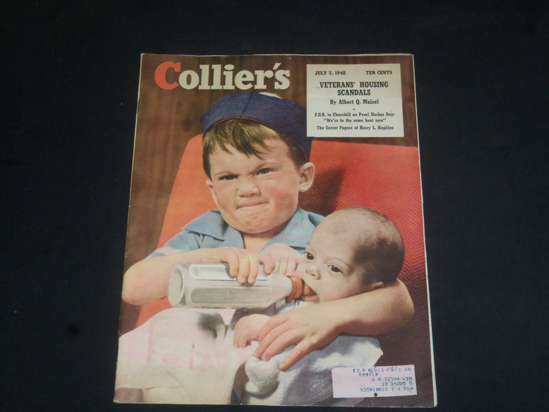 1948 JULY 3 COLLIER'S MAGAZINE - GREAT ILLUSTRATIONS, ARTICLES & ADS - SP 7858