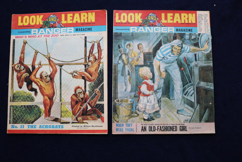 1967-1970 LOOK AND LEARN - RANGER MAGAZINE - LOT OF 13 - O 3545