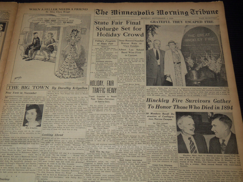 1939 SEPT 4 MINNEAPOLIS MORNING TRIBUNE - TORPEDO SINKS BRITISH LINER - NT 9520