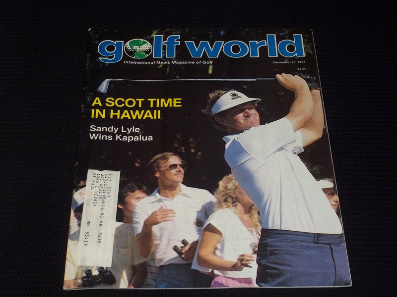 1984 NOVEMBER 23 GOLF WORLD MAGAZINE - SANDY LYLE FRONT COVER - E 6810
