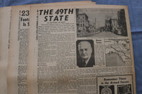 1943 NEW YORK DAILY NEWS CENTERFOLDS - WORLD WAR II - LOT OF 171 - O 3829