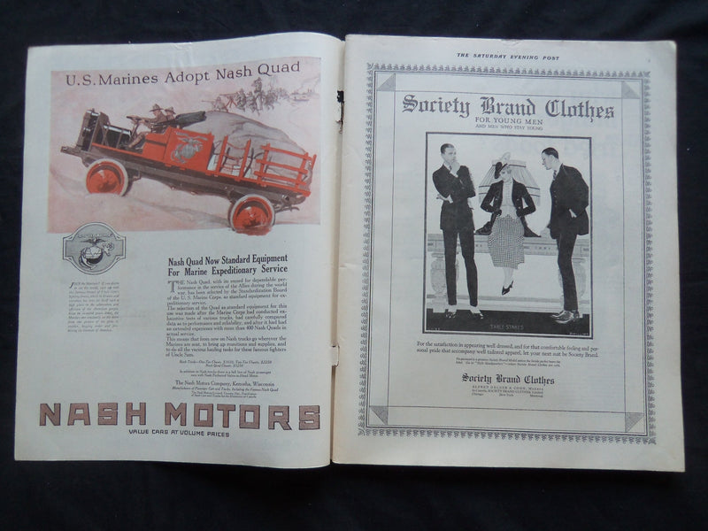 1919 AUGUST 30 THE SATURDAY EVENING POST MAGAZINE - ILLUSTRATED COVER - SP 936