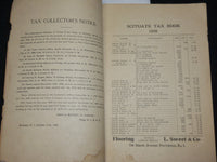 1909 SCITUATE TAX BOOK SOFTCOVER BOOK - RHODE ISLAND - J 7092