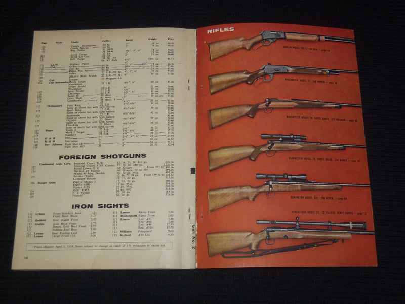 1954 THE COMPLETE BOOK OF GUNS BY LARRY KOLLER - MACO 16 - K 2641