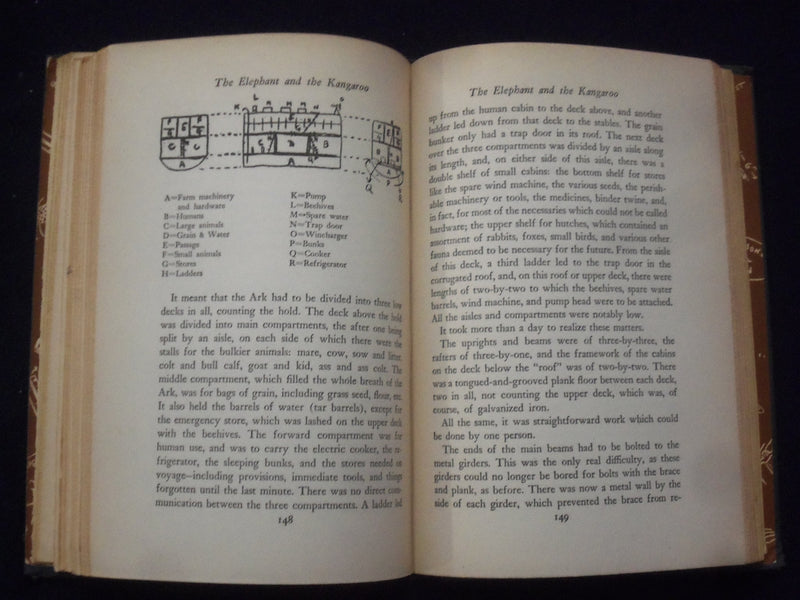 1947 THE ELEPHANT AND THE KANGAROO HARDCOVER BOOK BY T. H. WHITE - KD 8676