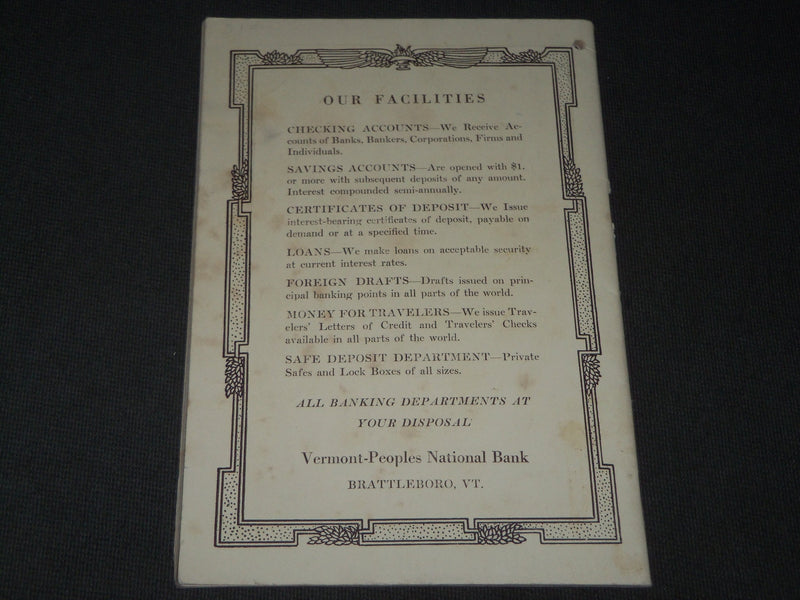 1927 EVERY DAY ALMANAC AND HOME HELPS - BRATTLEBORO, VERMONT - J 2804
