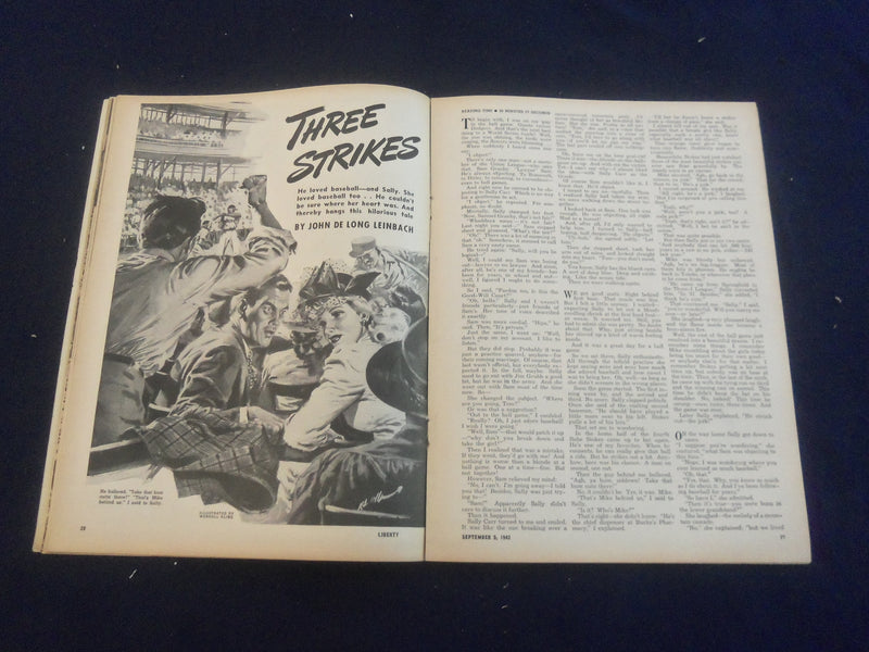 1942 SEPTEMBER 5 LIBERTY MAGAZINE - HENRY FORD TALKS ABOUT WAR/FUTURE - B 4197T