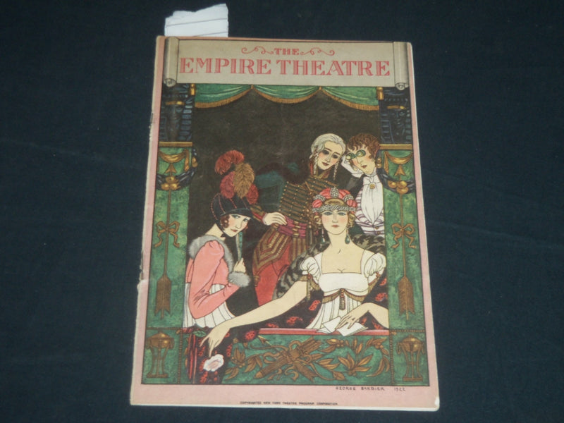 1923 ZANDER THE GREAT - THE EMPIRE THEATRE PROGRAM - ALICE BRADY - J 5682