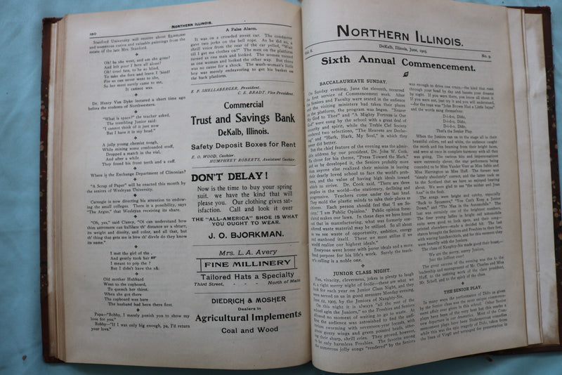1903-1905 NORTHERN ILLINOIS NORMAL SCHOOL - BOUND VOLUME - KD 9650