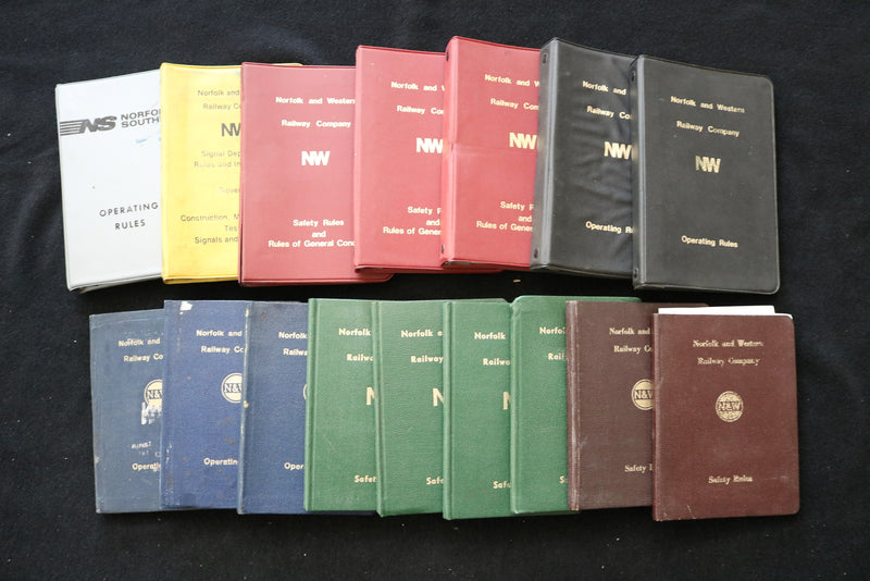 1960'S-1980'S NORFOLK AND WESTERN-SOUTHERN -SAFETY MANUALS - LOT OF 16 - O 3674