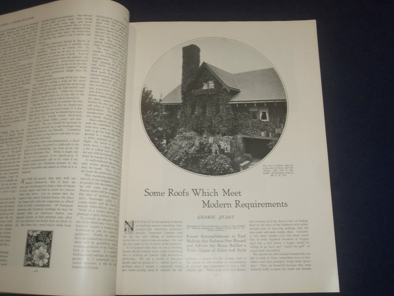1925 OCTOBER GARDEN MAGAZINE & HOME BUILDER - OUR PRIZE OFFER HOUSE - ST 5347J