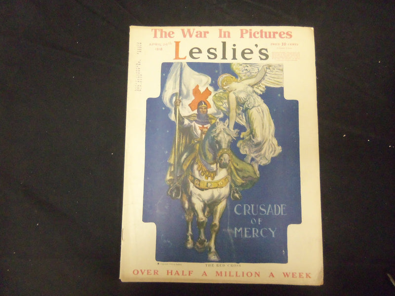 1918 APRIL 20 LESLIE'S WEEKLY MAGAZINE - THE RED CROSS - ST 2194