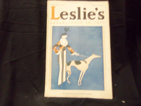 1914 FEBRUARY 5 LESLIE'S WEEKLY MAGAZINE - GREAT PHOTOS & ADS - ST 1264