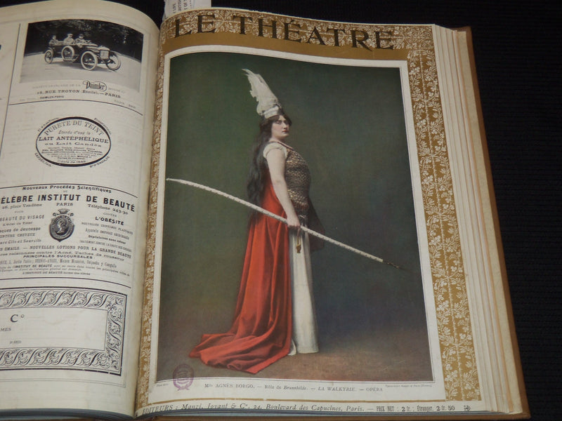 1910 JULY-DECEMBER LE THEATRE MAGAZINE BOUND VOLUME - 12 ISSUES - KD 2278N