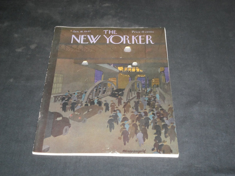 1947 JANUARY 18 THE NEW YORKER MAGAZINE - ILLUSTRATED COVER - NY 246