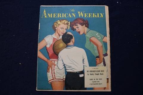 1953 FEB 8 AMERICAN WEEKLY MAGAZINE - SHIRLEY TEMPLE ARTICLE AND PHOTO - E 23242