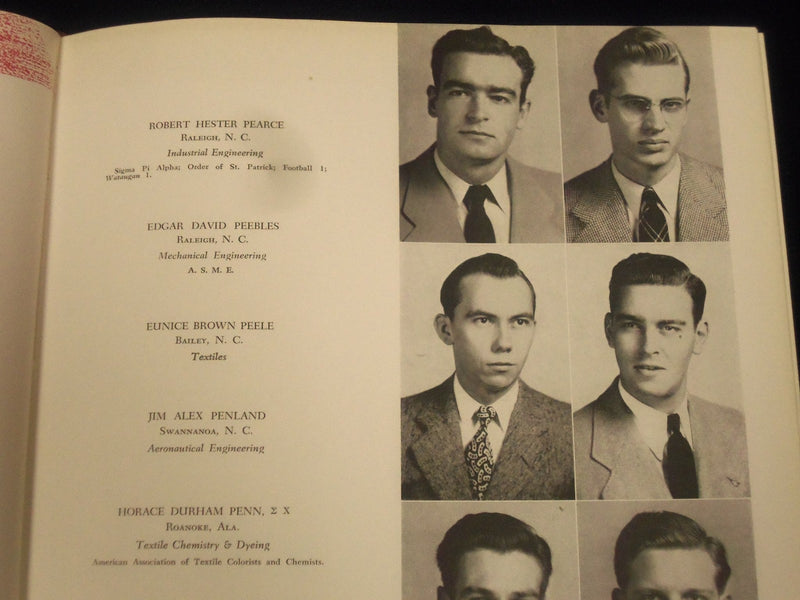 1947 AGROMECK NORTH CAROLINA STATE COLLEGE YEARBOOK - RALEIGH - PHOTOS - YB 227