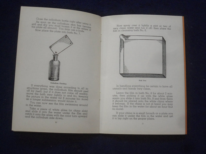 1950 RECIPES FOR CERAMIC PHOTOGRAPHY BY D.M. CAPANA SOFTCOVER BOOK - J 9612