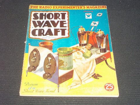 1934 JANUARY SHORT WAVE CRAFT MAGAZINE NICE COVERS & INSIDE CONTENT - E 2356